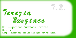 terezia musztacs business card